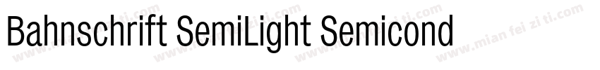 Bahnschrift SemiLight Semiconde字体转换